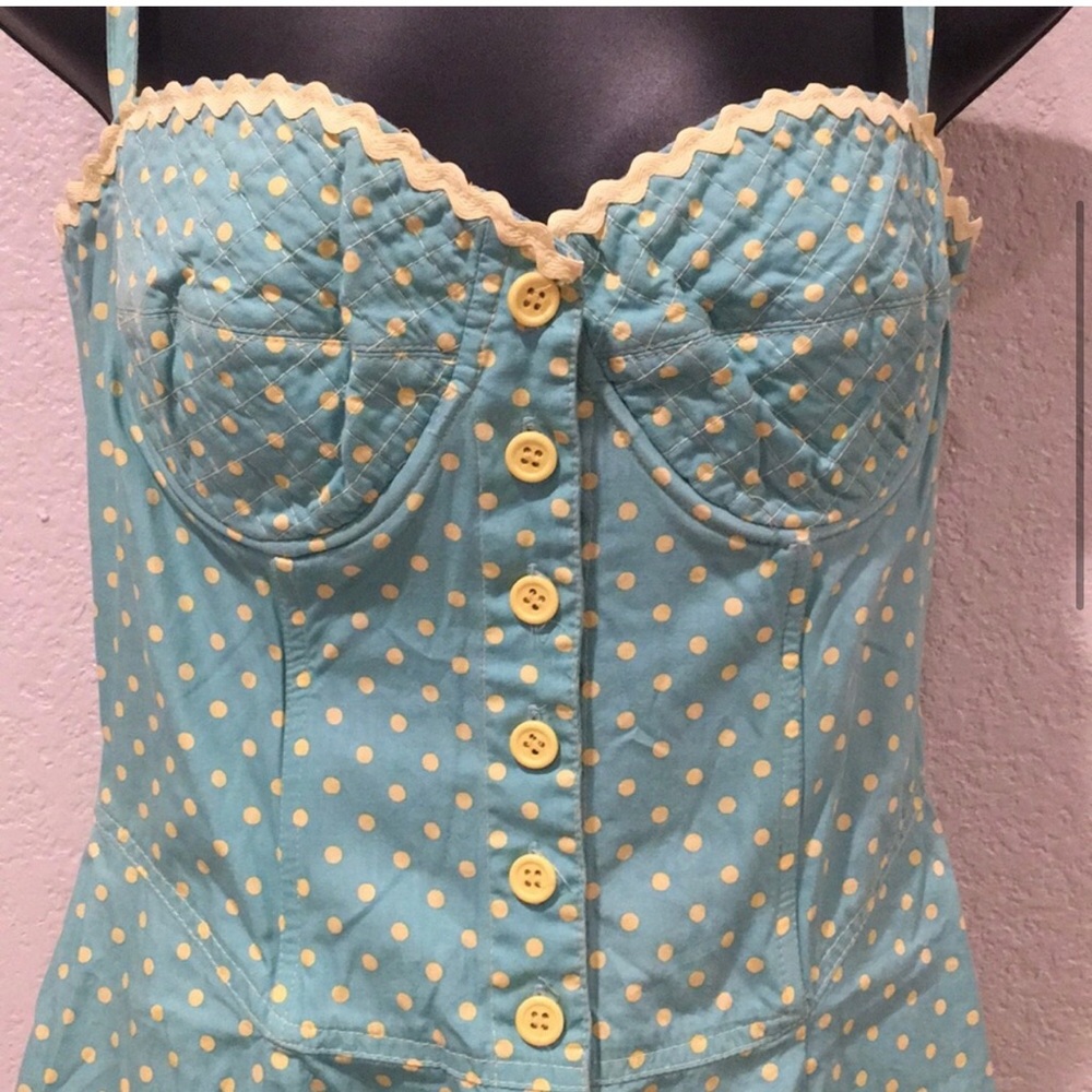 Rare Vintage Betsey Johnson Retro Polka Dot Dress - Picture 3 of 7